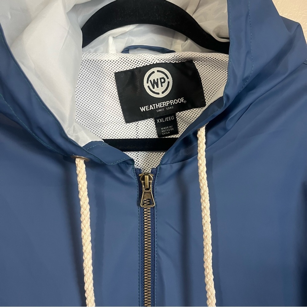 Weatherproof Vintage Color Block Water Resistant Zip Up Rain Jacket Size XXL - Picture 4 of 9